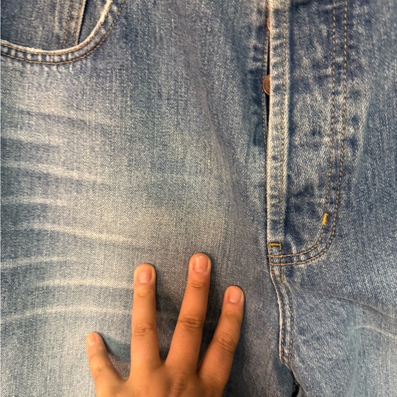 Vintage Y2K Abercrombie & Fitch 1892 button fly worn denim sz 36x32 made in USA - Picture 5 of 13